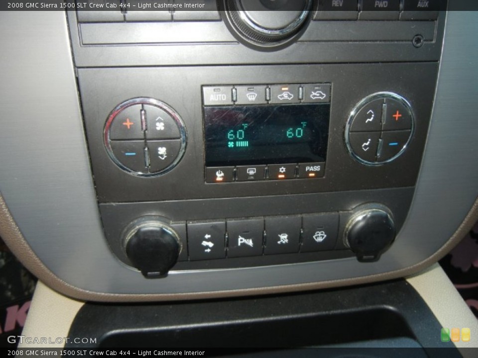 Light Cashmere Interior Controls for the 2008 GMC Sierra 1500 SLT Crew Cab 4x4 #53944525