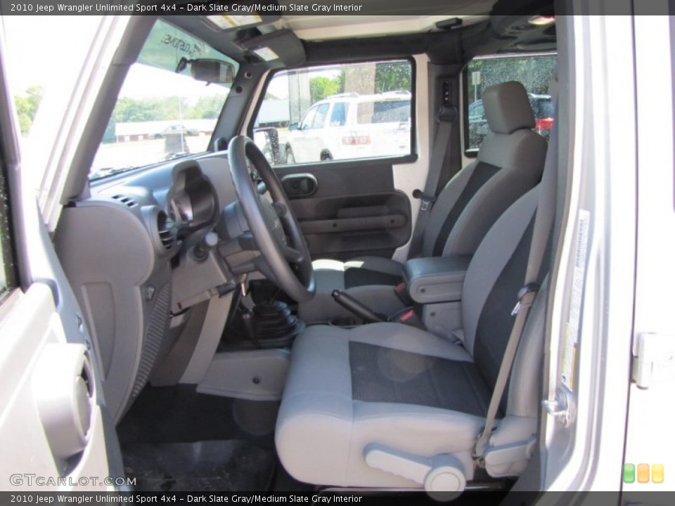 Dark Slate Gray/Medium Slate Gray Interior Photo for the 2010 Jeep Wrangler Unlimited Sport 4x4 #53945177