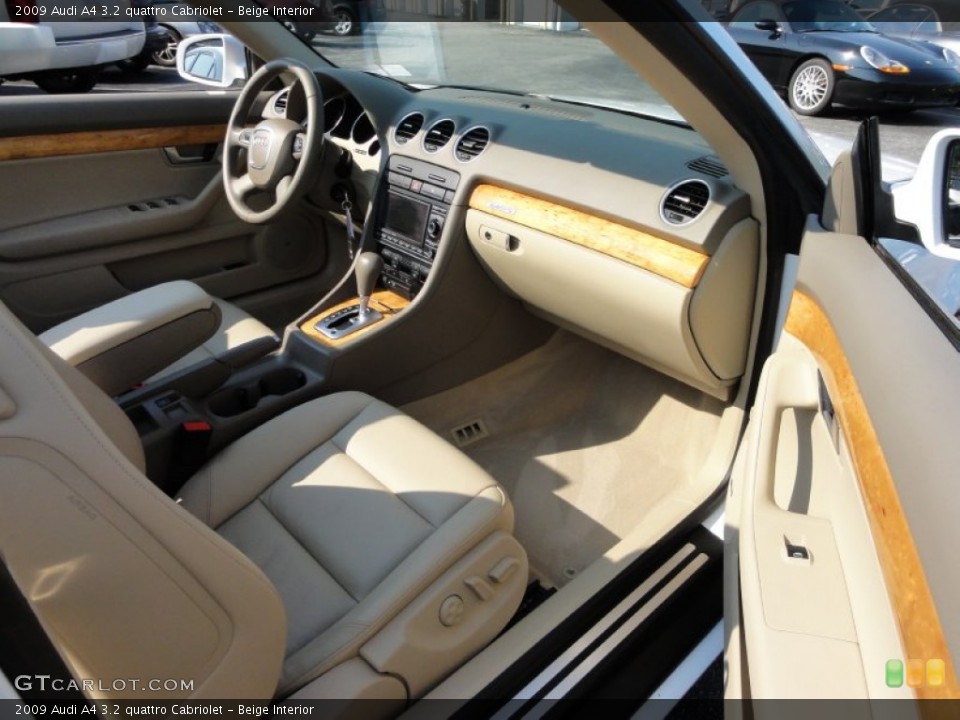 Beige Interior Dashboard for the 2009 Audi A4 3.2 quattro Cabriolet #53945420