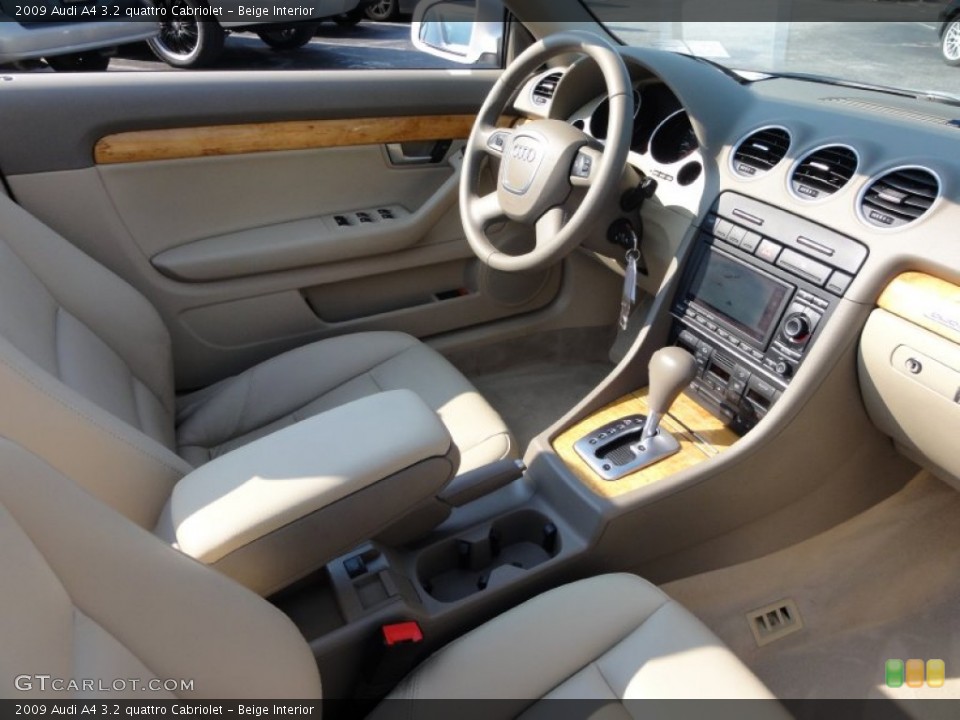 Beige Interior Photo for the 2009 Audi A4 3.2 quattro Cabriolet #53945429