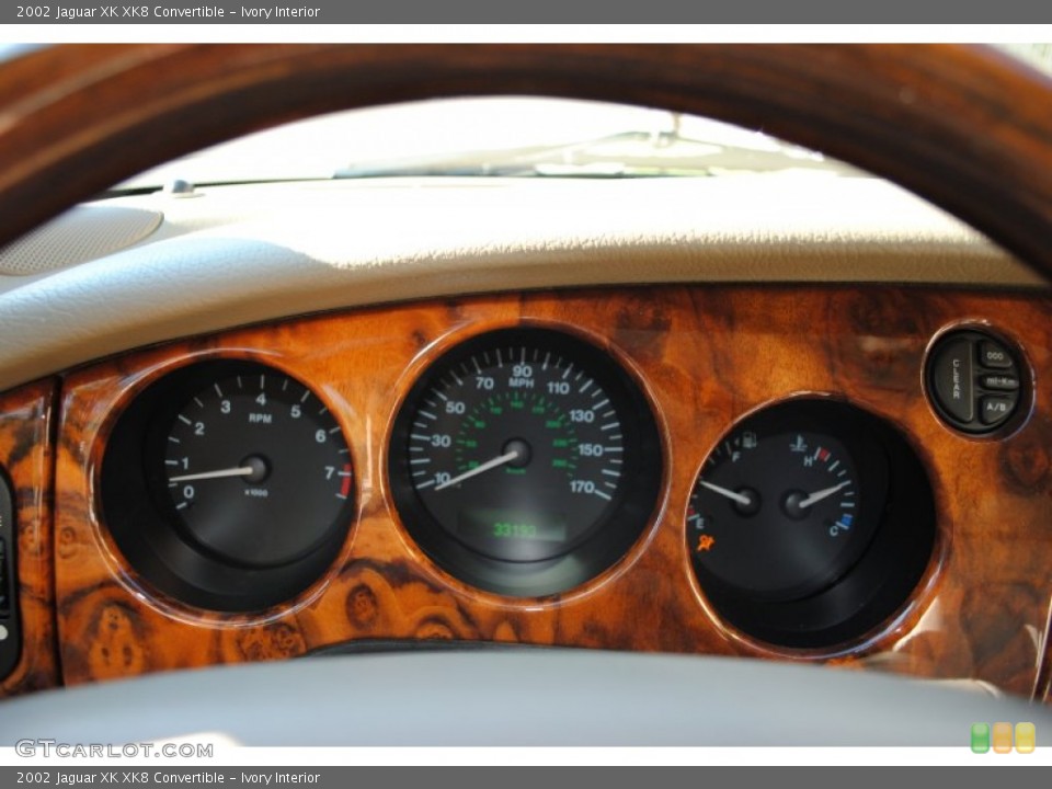 Ivory Interior Gauges for the 2002 Jaguar XK XK8 Convertible #53945438