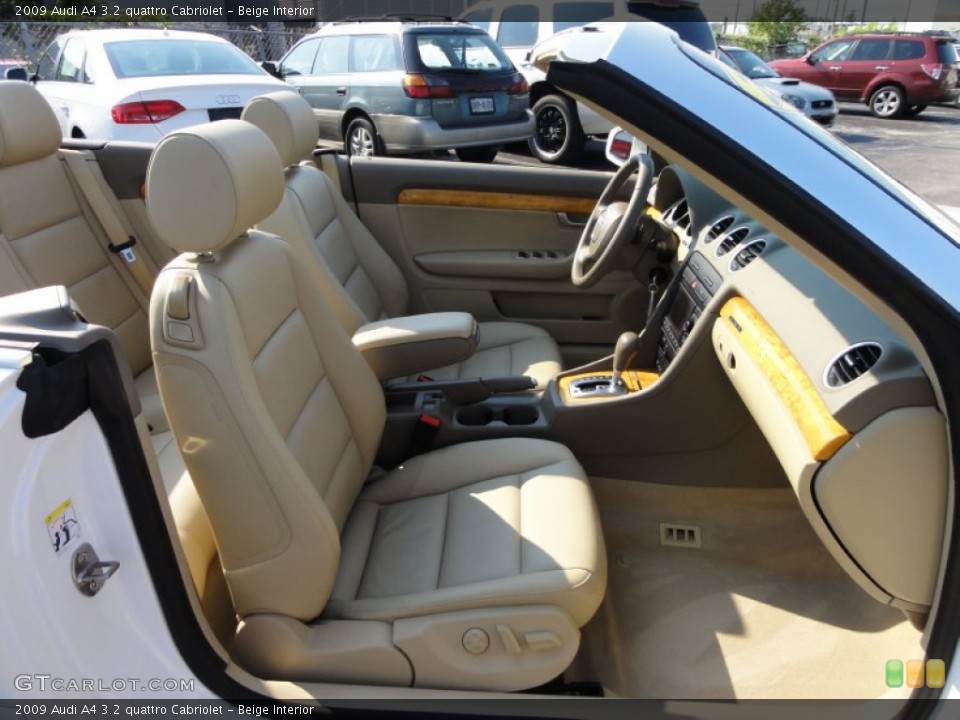 Beige Interior Photo for the 2009 Audi A4 3.2 quattro Cabriolet #53945444