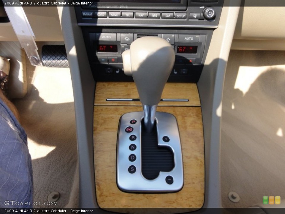 Beige Interior Transmission for the 2009 Audi A4 3.2 quattro Cabriolet #53945570