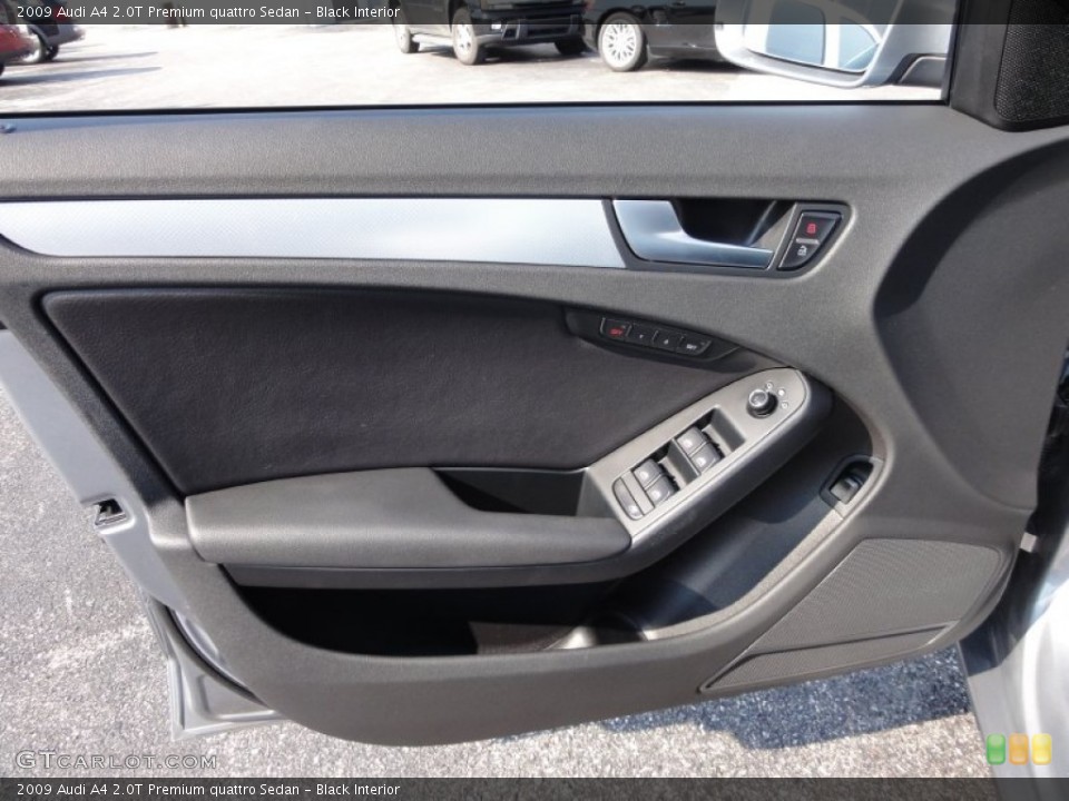 Black Interior Door Panel for the 2009 Audi A4 2.0T Premium quattro Sedan #53945753