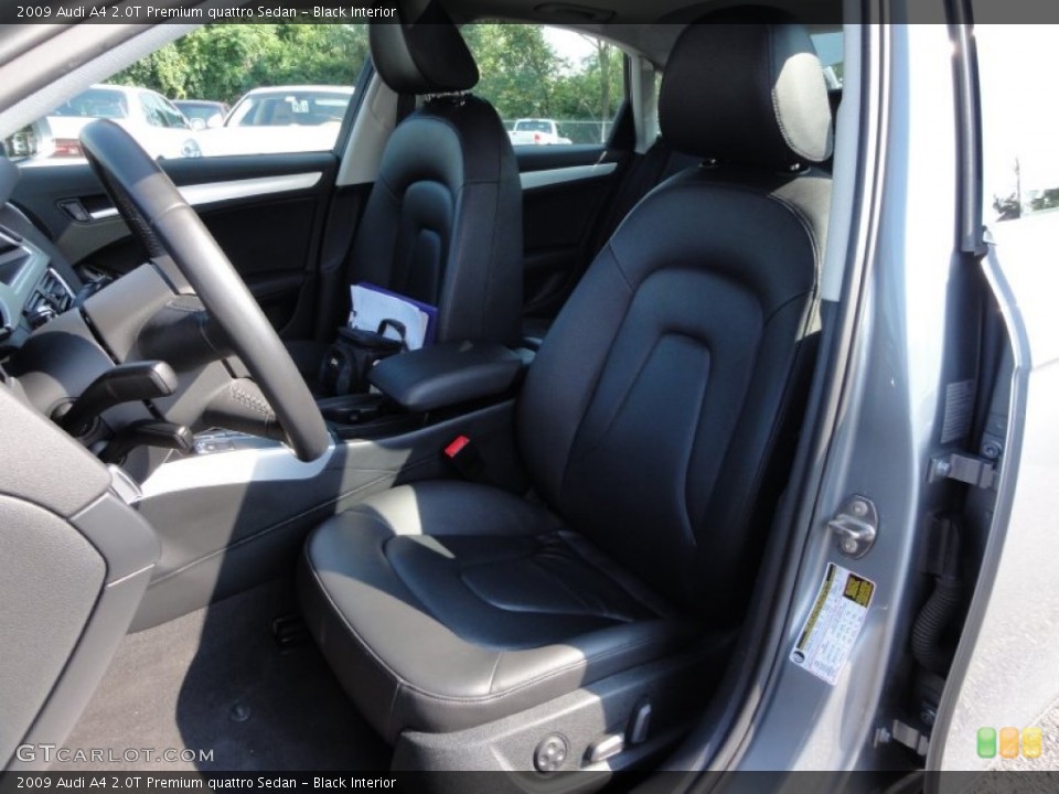 Black Interior Photo for the 2009 Audi A4 2.0T Premium quattro Sedan #53945780
