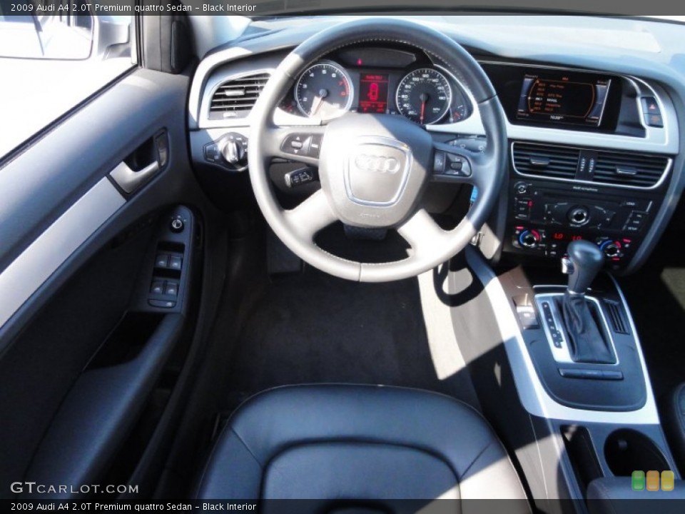 Black Interior Dashboard for the 2009 Audi A4 2.0T Premium quattro Sedan #53945875