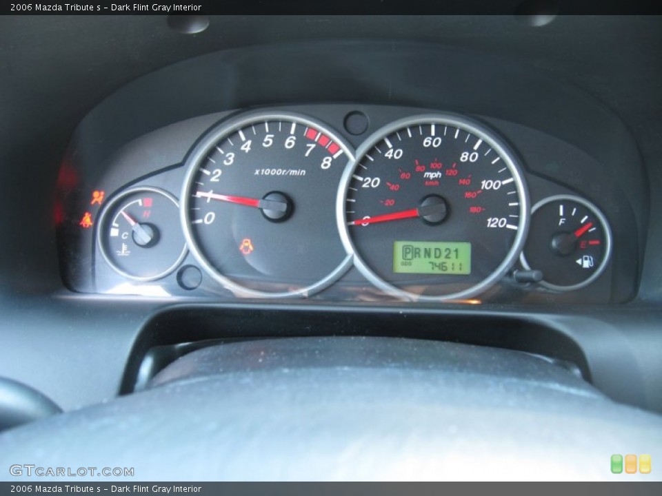 Dark Flint Gray Interior Gauges for the 2006 Mazda Tribute s #53946032