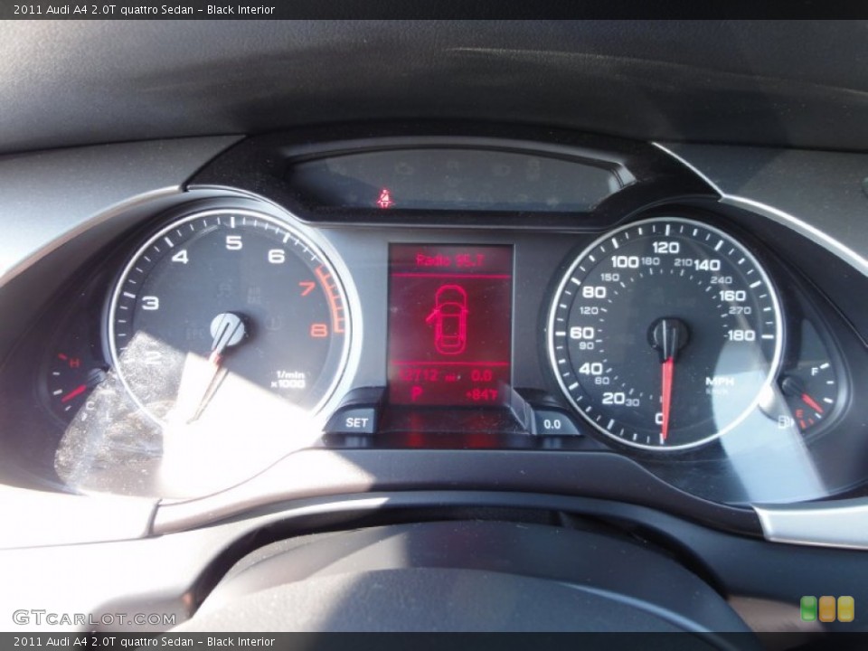 Black Interior Gauges for the 2011 Audi A4 2.0T quattro Sedan #53946374
