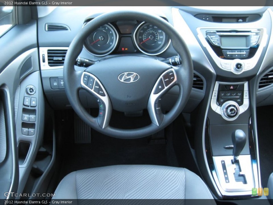 Gray Interior Dashboard for the 2012 Hyundai Elantra GLS #53947064
