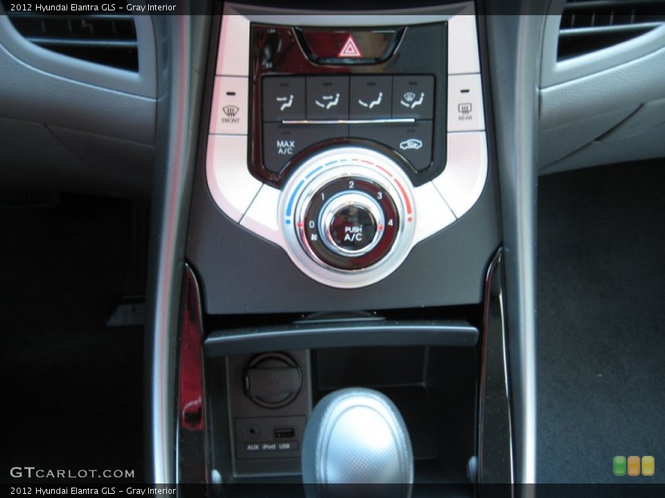 Gray Interior Controls for the 2012 Hyundai Elantra GLS #53947091