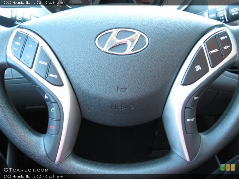 Gray Interior Steering Wheel for the 2012 Hyundai Elantra GLS #53947109