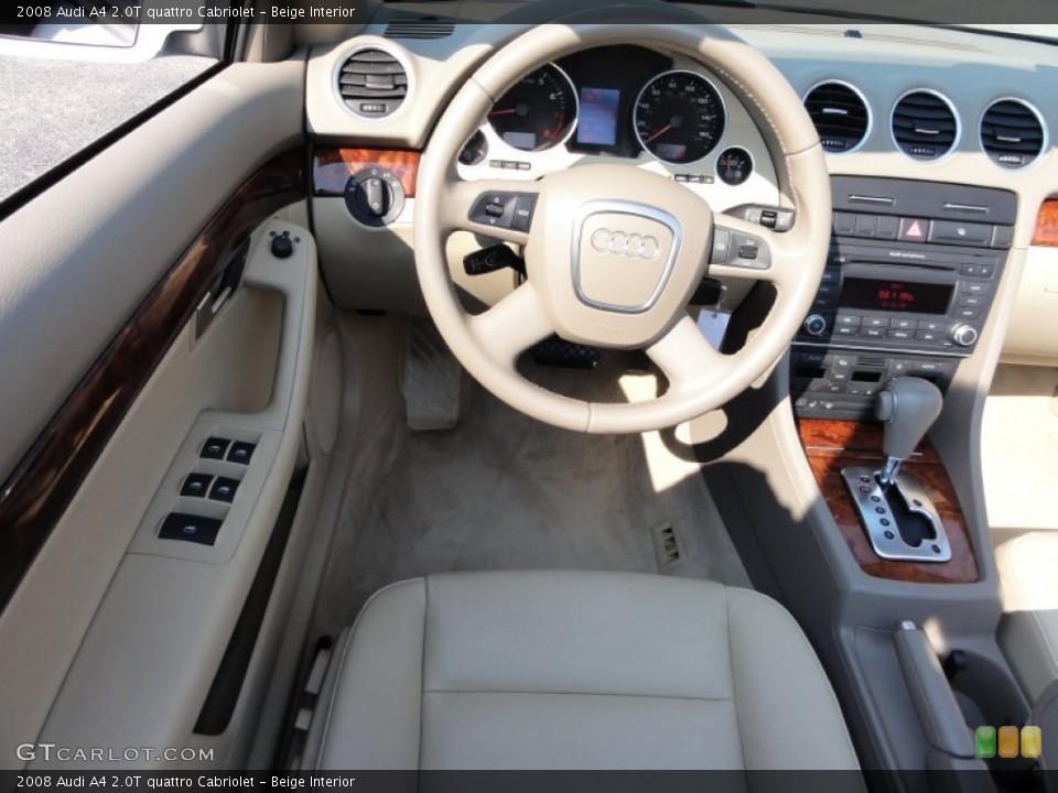 Beige Interior Steering Wheel for the 2008 Audi A4 2.0T quattro Cabriolet #53947310