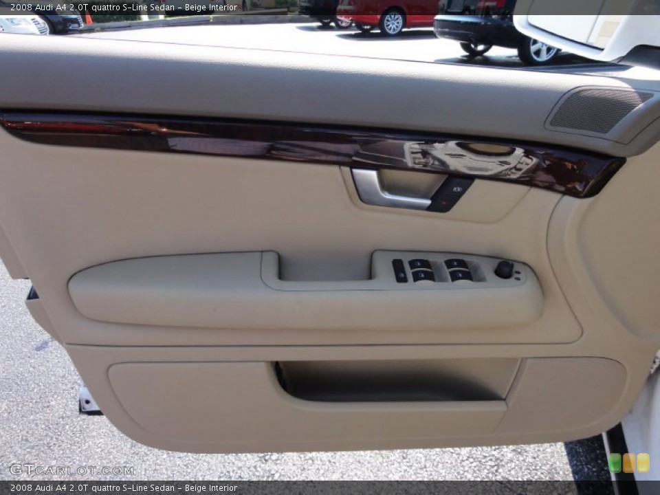 Beige Interior Door Panel for the 2008 Audi A4 2.0T quattro S-Line Sedan #53947517