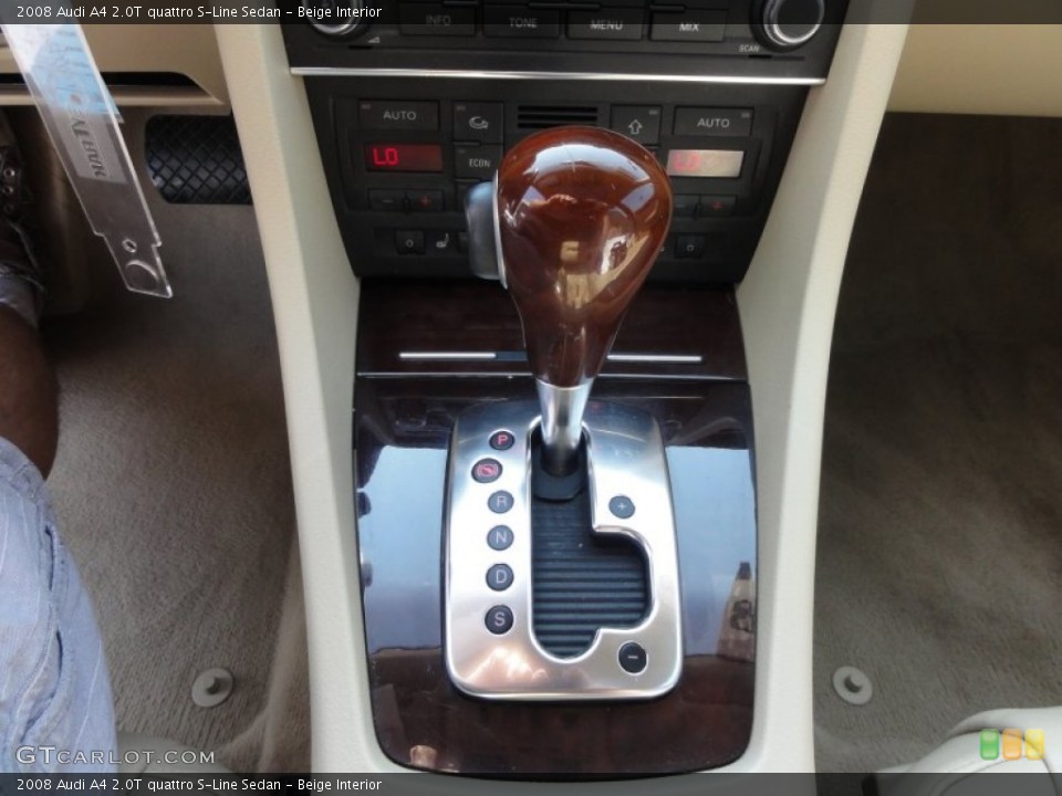Beige Interior Transmission for the 2008 Audi A4 2.0T quattro S-Line Sedan #53947730