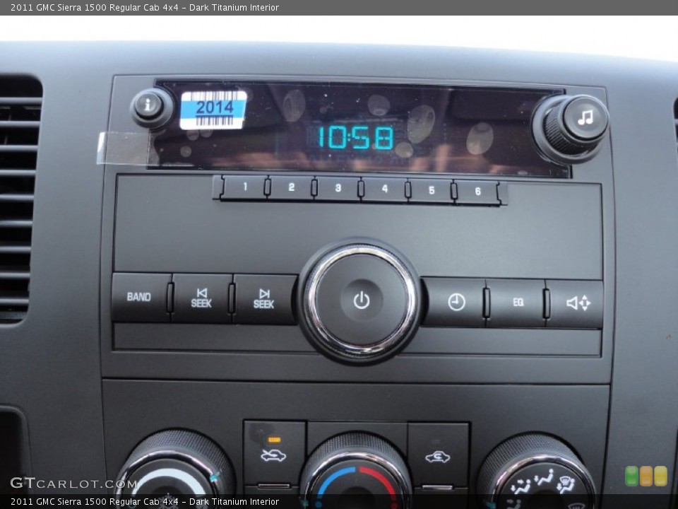 Dark Titanium Interior Audio System for the 2011 GMC Sierra 1500 Regular Cab 4x4 #53948048