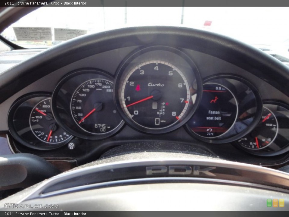 Black Interior Gauges for the 2011 Porsche Panamera Turbo #53948084