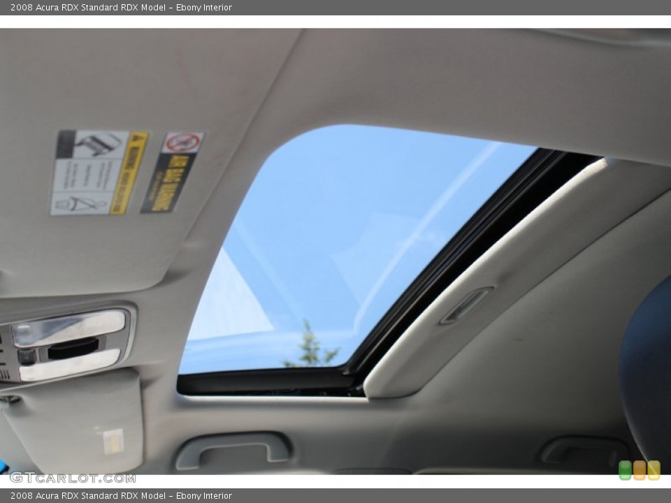 Ebony Interior Sunroof for the 2008 Acura RDX  #53948753