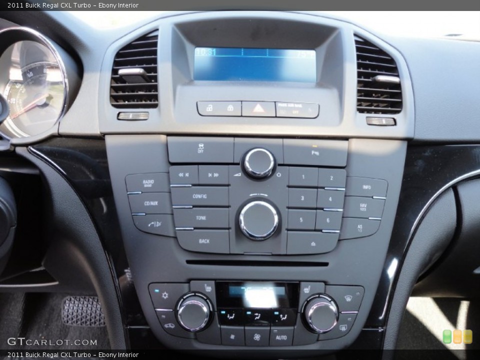 Ebony Interior Controls for the 2011 Buick Regal CXL Turbo #53948792