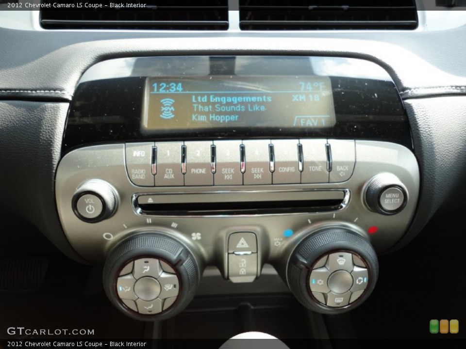 Black Interior Audio System for the 2012 Chevrolet Camaro LS Coupe #53949485