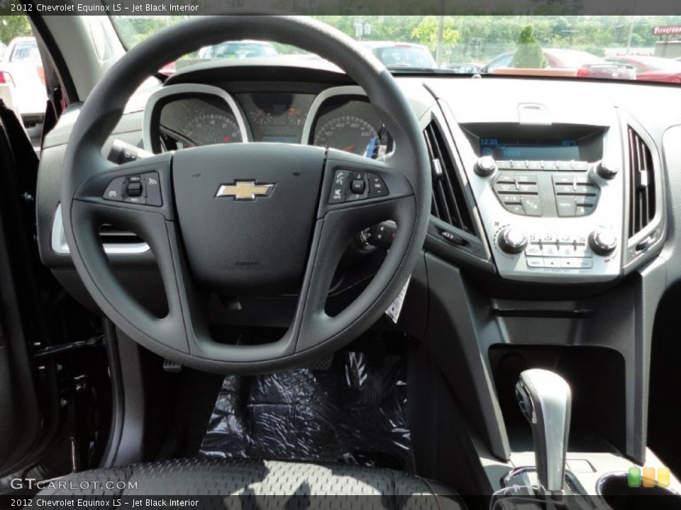 Jet Black Interior Steering Wheel for the 2012 Chevrolet Equinox LS #53949605