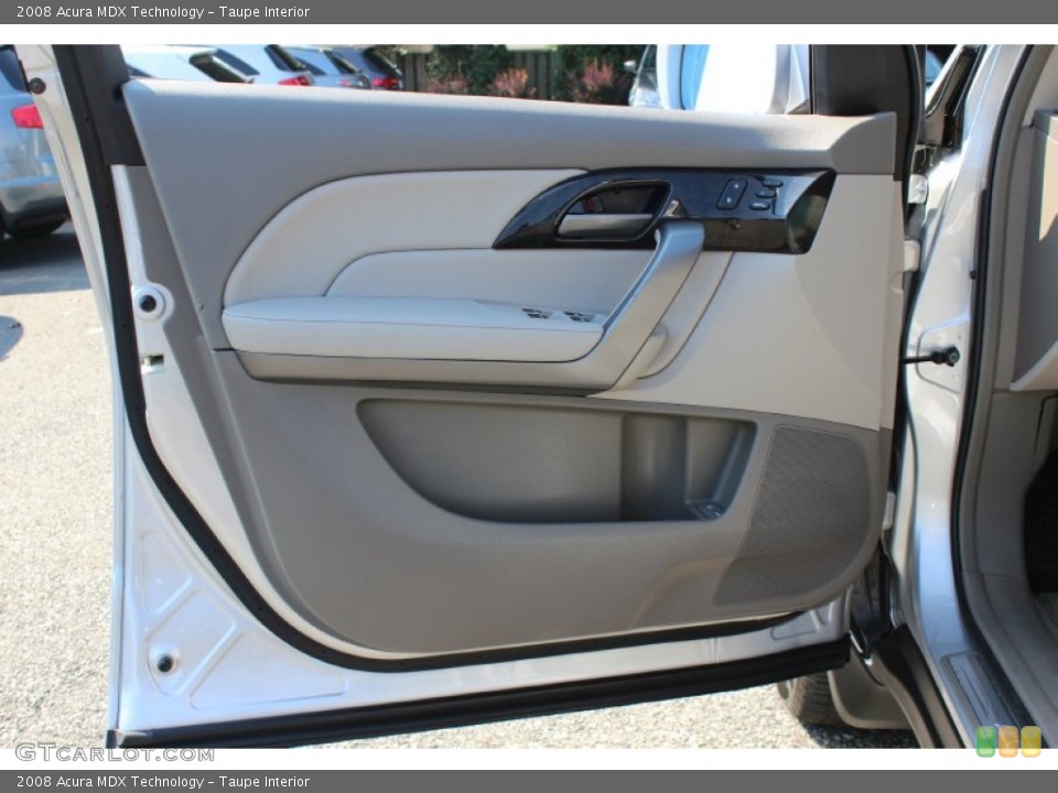 Taupe Interior Door Panel for the 2008 Acura MDX Technology #53949824