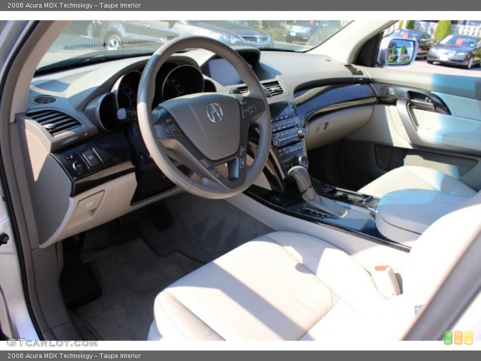 Taupe Interior Dashboard for the 2008 Acura MDX Technology #53949827