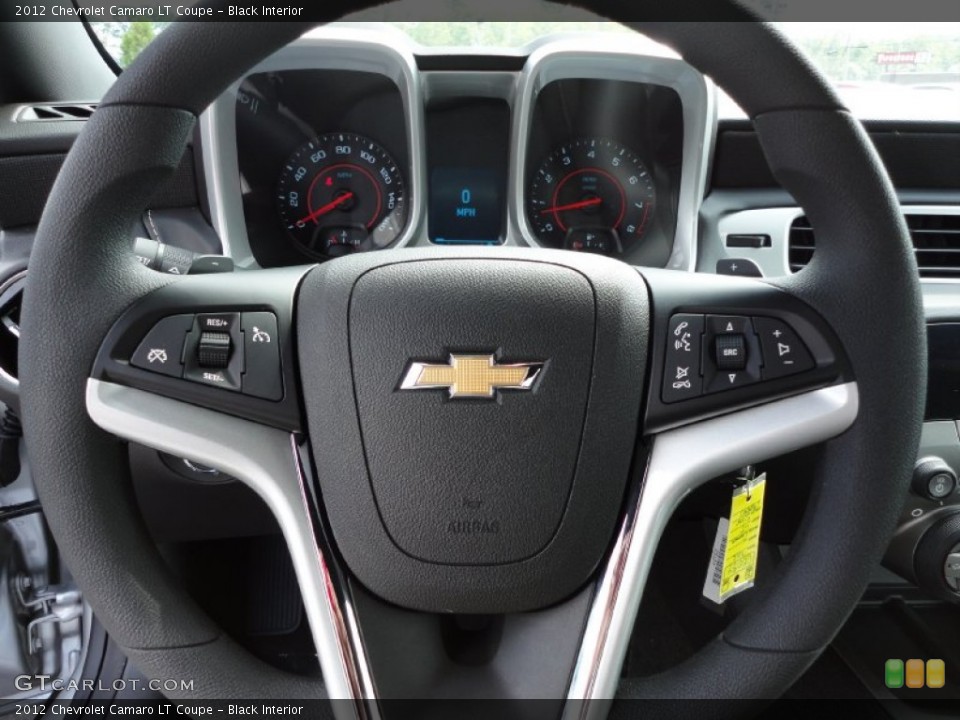 Black Interior Steering Wheel for the 2012 Chevrolet Camaro LT Coupe #53950382