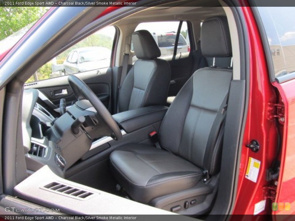 Charcoal Black/Silver Smoke Metallic Interior Photo for the 2011 Ford Edge Sport AWD #53950421