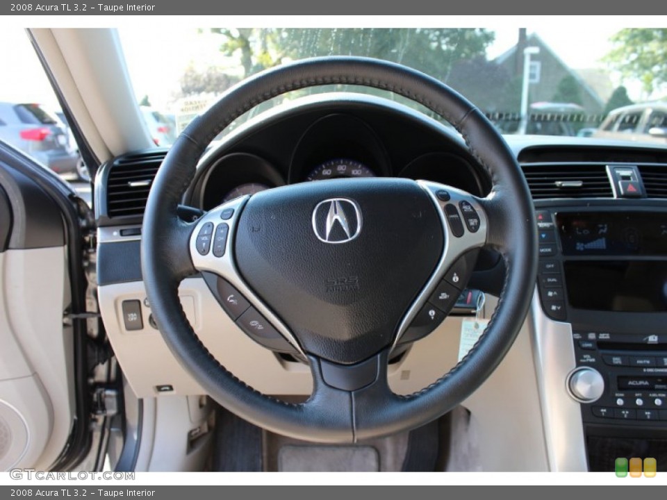 Taupe Interior Steering Wheel for the 2008 Acura TL 3.2 #53950442