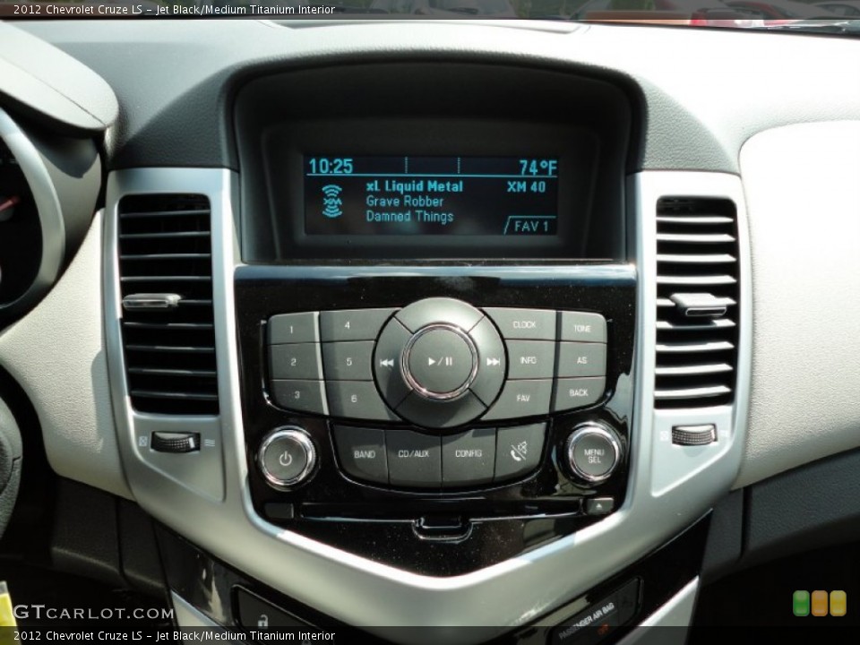 Jet Black/Medium Titanium Interior Controls for the 2012 Chevrolet Cruze LS #53951144