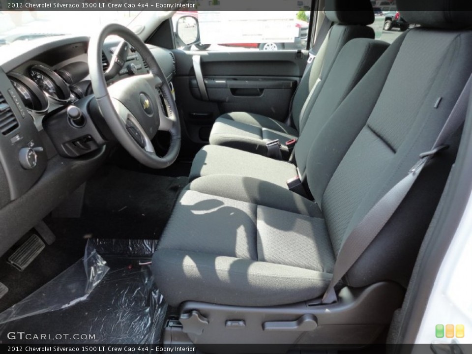 Ebony Interior Photo for the 2012 Chevrolet Silverado 1500 LT Crew Cab 4x4 #53951261