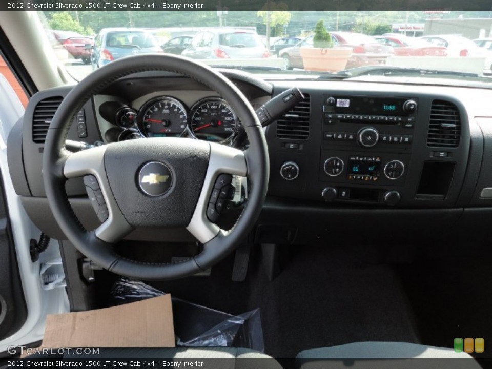 Ebony Interior Dashboard for the 2012 Chevrolet Silverado 1500 LT Crew Cab 4x4 #53951267