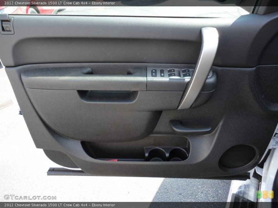 Ebony Interior Door Panel for the 2012 Chevrolet Silverado 1500 LT Crew Cab 4x4 #53951278