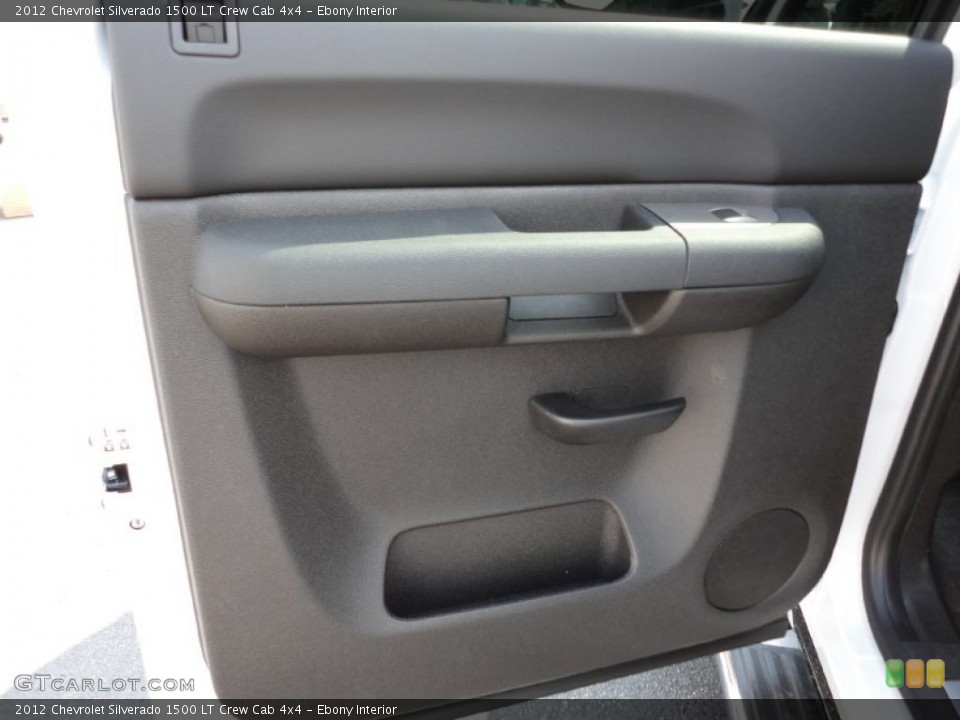 Ebony Interior Door Panel for the 2012 Chevrolet Silverado 1500 LT Crew Cab 4x4 #53951299