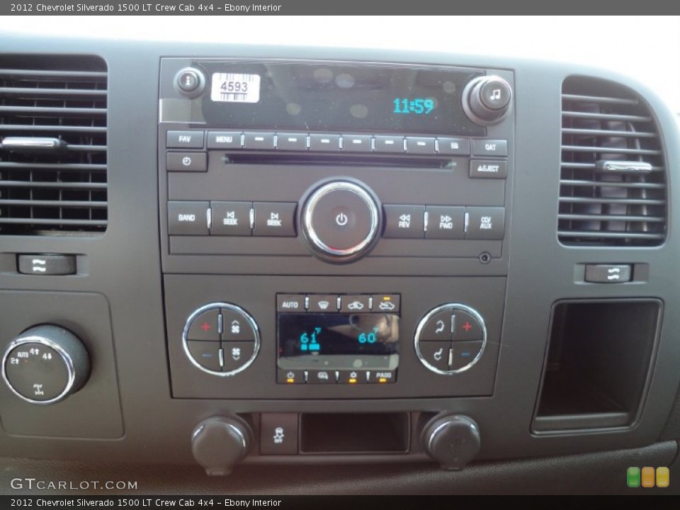 Ebony Interior Controls for the 2012 Chevrolet Silverado 1500 LT Crew Cab 4x4 #53951321