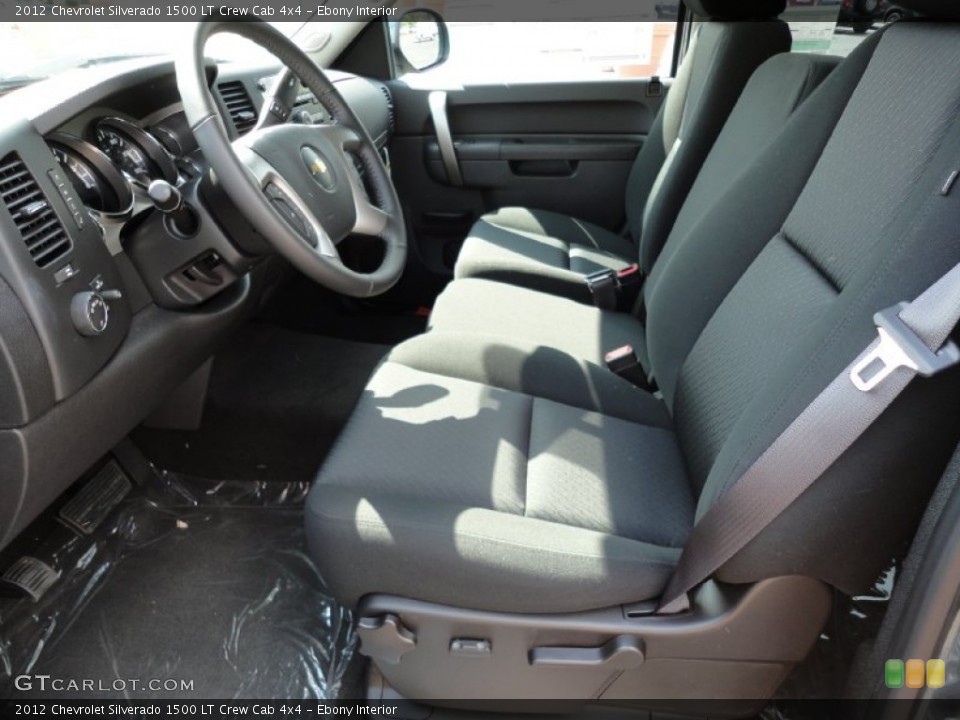 Ebony Interior Photo for the 2012 Chevrolet Silverado 1500 LT Crew Cab 4x4 #53951435