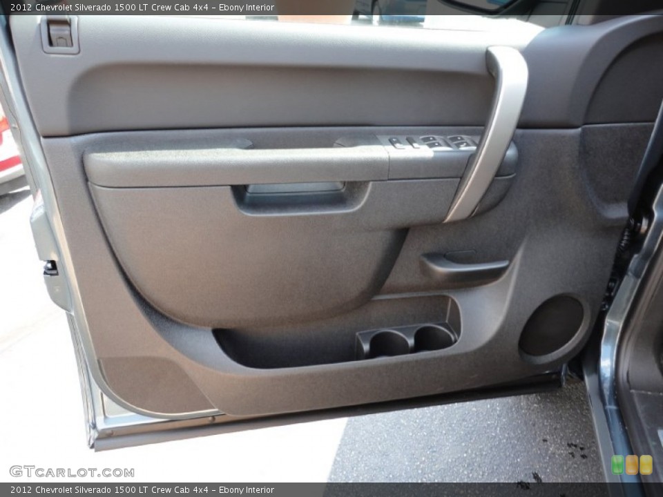Ebony Interior Door Panel for the 2012 Chevrolet Silverado 1500 LT Crew Cab 4x4 #53951456