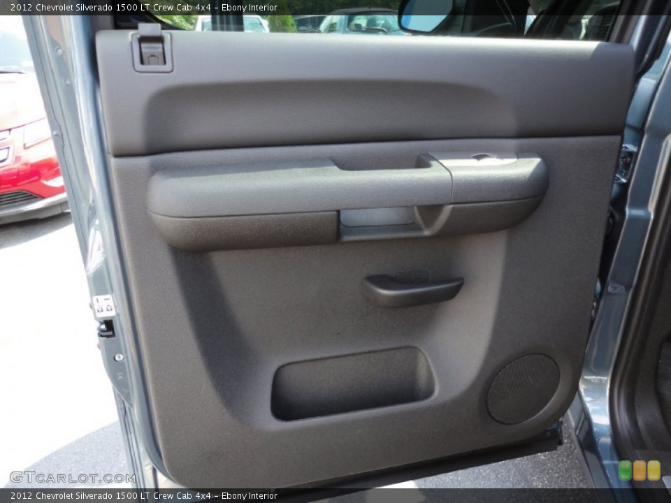 Ebony Interior Door Panel for the 2012 Chevrolet Silverado 1500 LT Crew Cab 4x4 #53951471