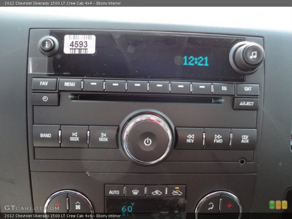 Ebony Interior Audio System for the 2012 Chevrolet Silverado 1500 LT Crew Cab 4x4 #53951498