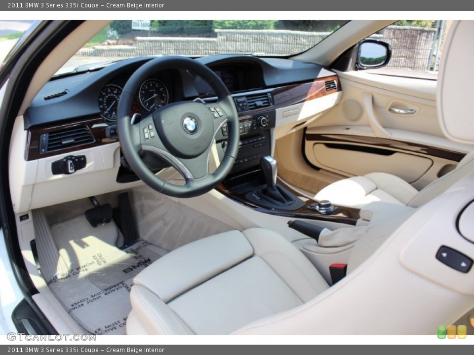 Cream Beige Interior Dashboard for the 2011 BMW 3 Series 335i Coupe #53951876