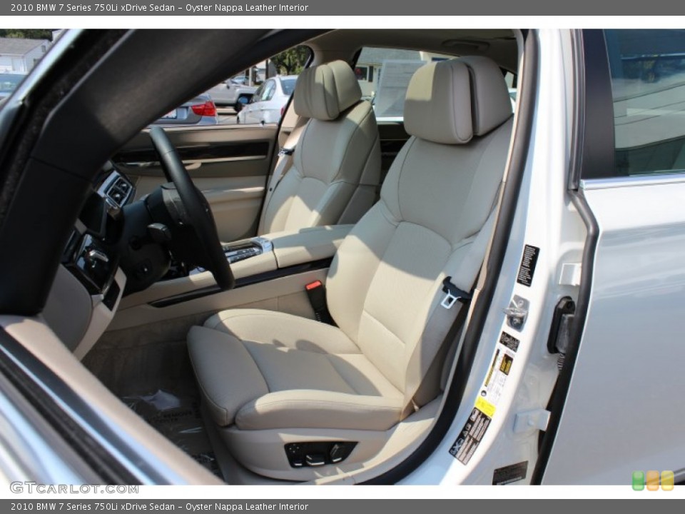 Oyster Nappa Leather Interior Photo for the 2010 BMW 7 Series 750Li xDrive Sedan #53953768