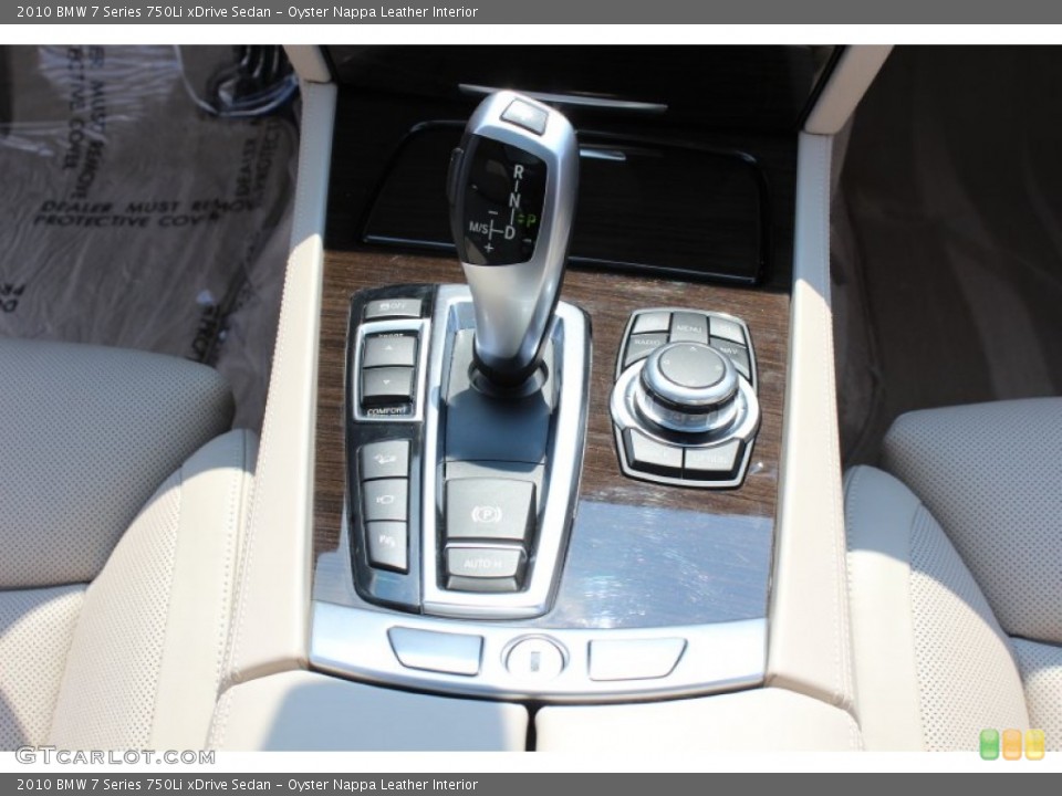 Oyster Nappa Leather Interior Transmission for the 2010 BMW 7 Series 750Li xDrive Sedan #53953835