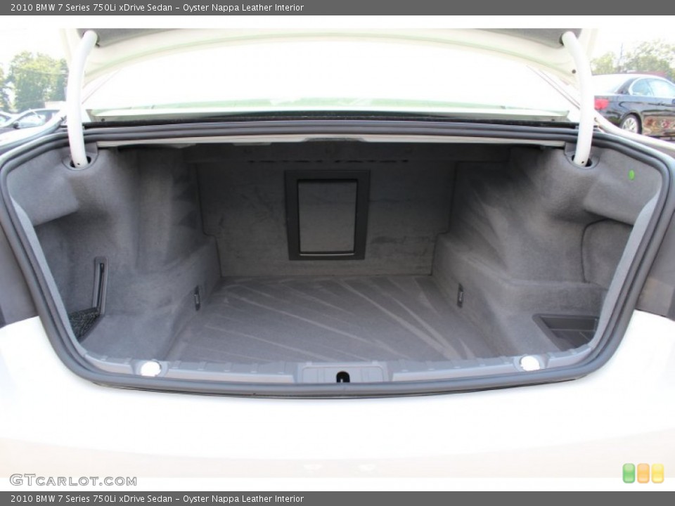 Oyster Nappa Leather Interior Trunk for the 2010 BMW 7 Series 750Li xDrive Sedan #53953850
