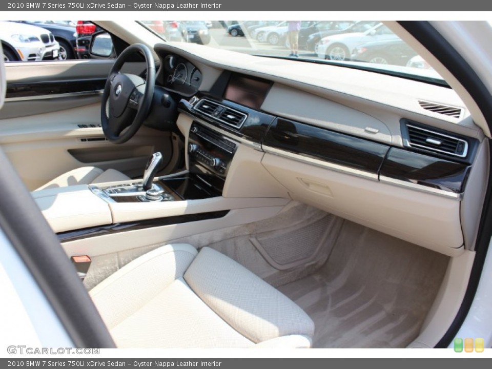 Oyster Nappa Leather Interior Photo for the 2010 BMW 7 Series 750Li xDrive Sedan #53953899