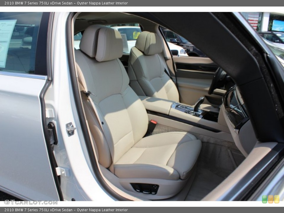 Oyster Nappa Leather Interior Photo for the 2010 BMW 7 Series 750Li xDrive Sedan #53953922
