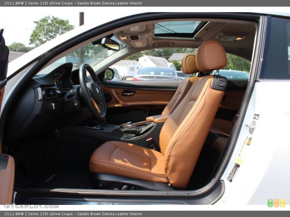 Saddle Brown Dakota Leather Interior Photo for the 2011 BMW 3 Series 328i xDrive Coupe #53955581