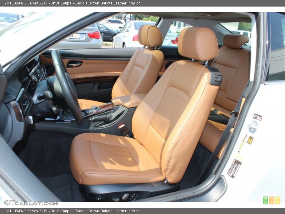 Saddle Brown Dakota Leather Interior Photo for the 2011 BMW 3 Series 328i xDrive Coupe #53955587