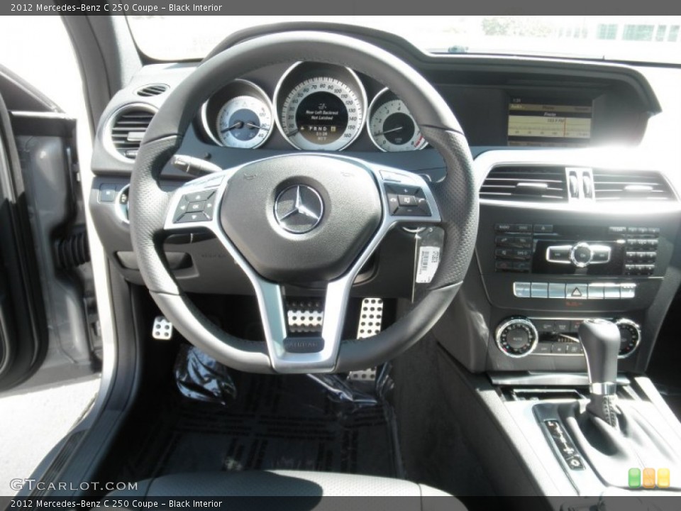 Black Interior Dashboard for the 2012 Mercedes-Benz C 250 Coupe #53956403