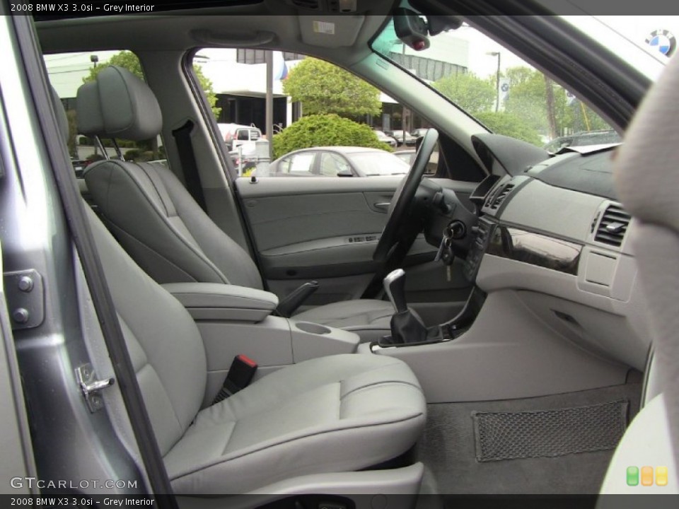 Grey 2008 BMW X3 Interiors