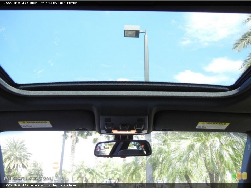 Anthracite/Black Interior Sunroof for the 2009 BMW M3 Coupe #53958164